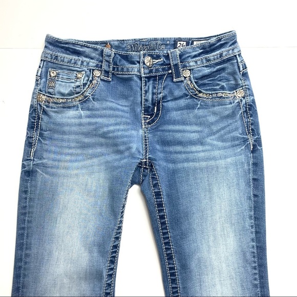 Miss me Standard Bootcut Jeans ME8718BR - Picture 3 of 9